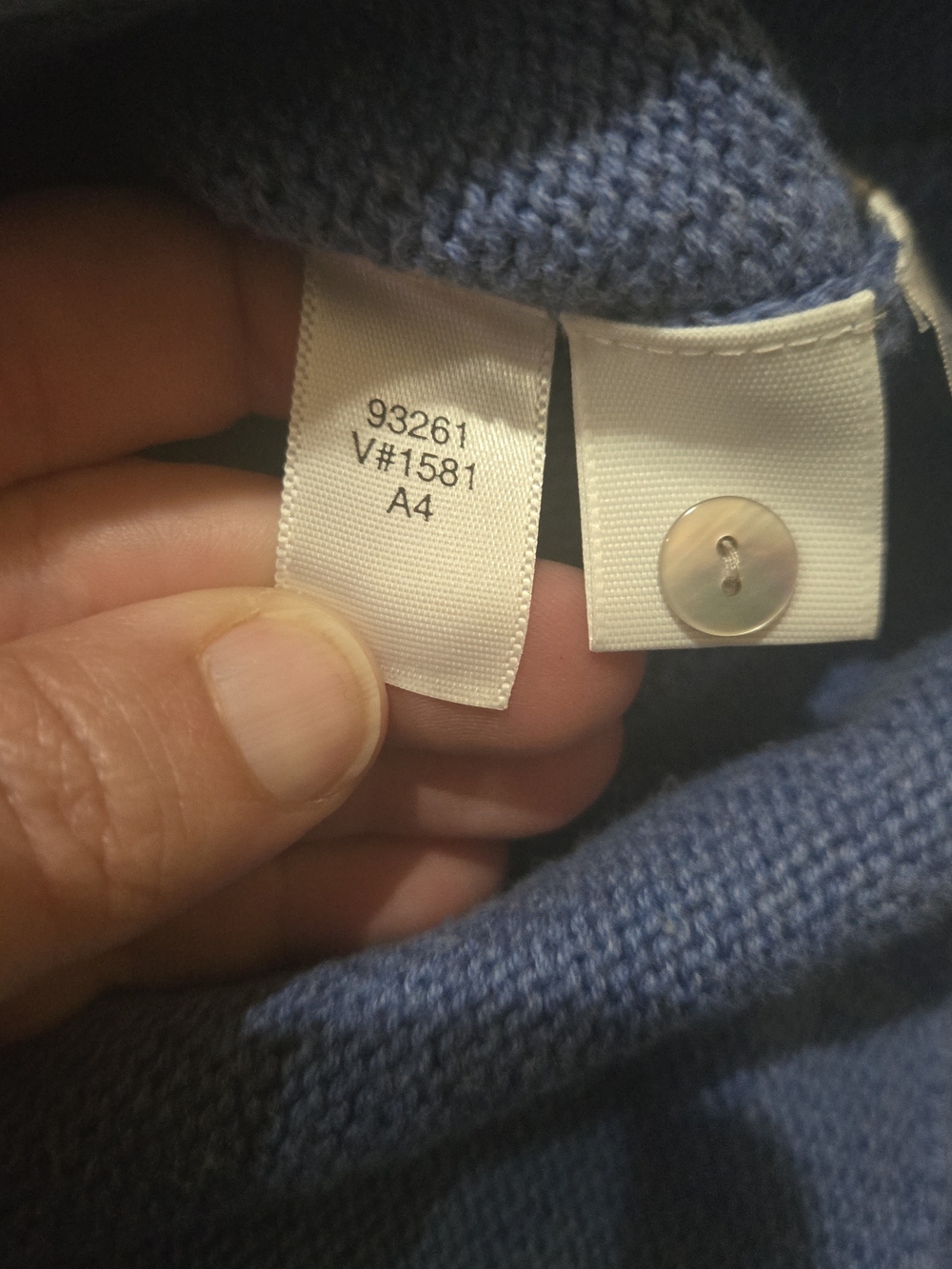 VTG Lands' End Heavy Drifter Cotton Cardigan Large - Picture 3 of 9
